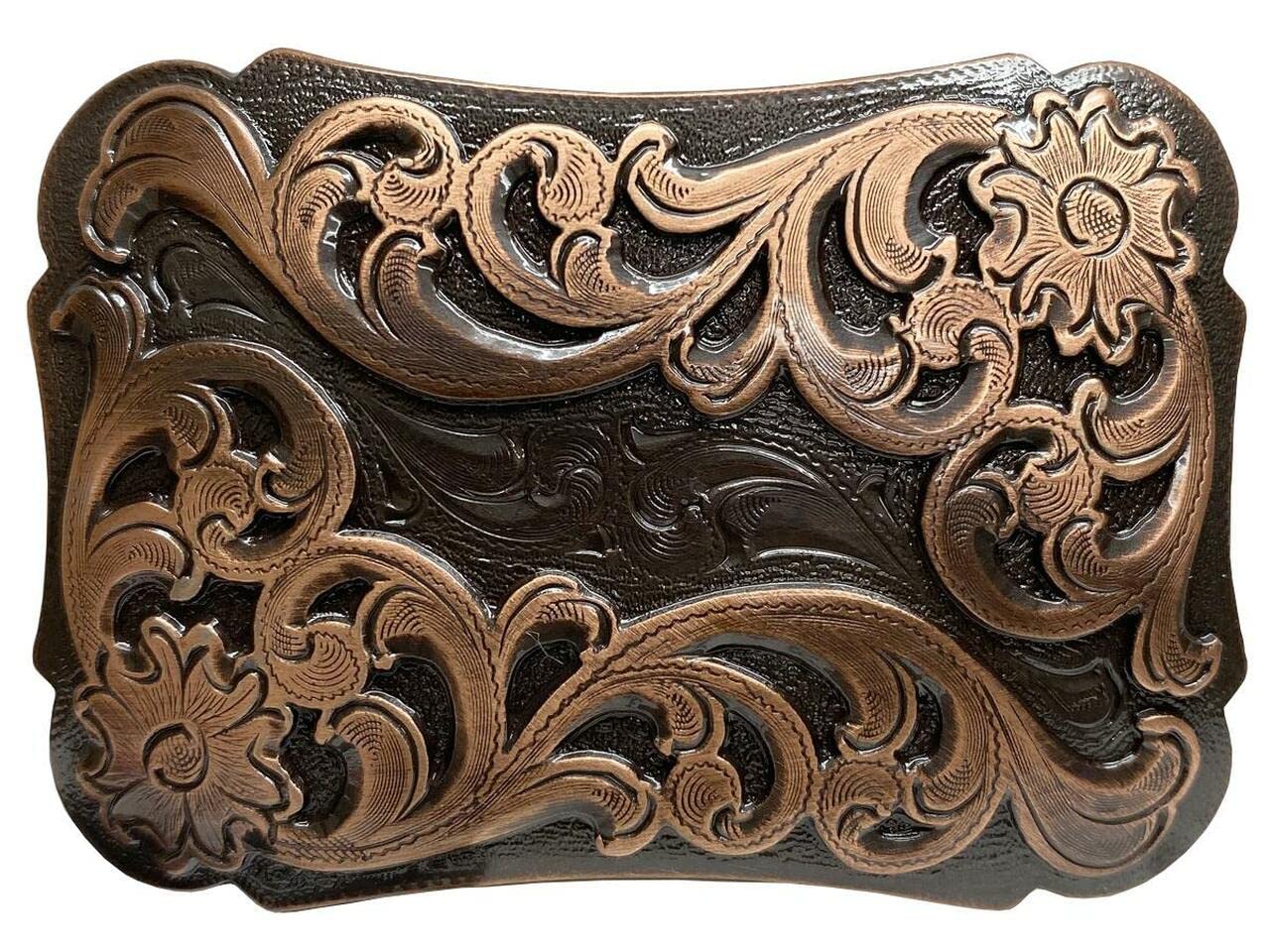 Western Floral Dogs Birds Star Replacement Belt Buckle Fits 1-1/2"(38mm) Belt Strap-Multi-Style Options