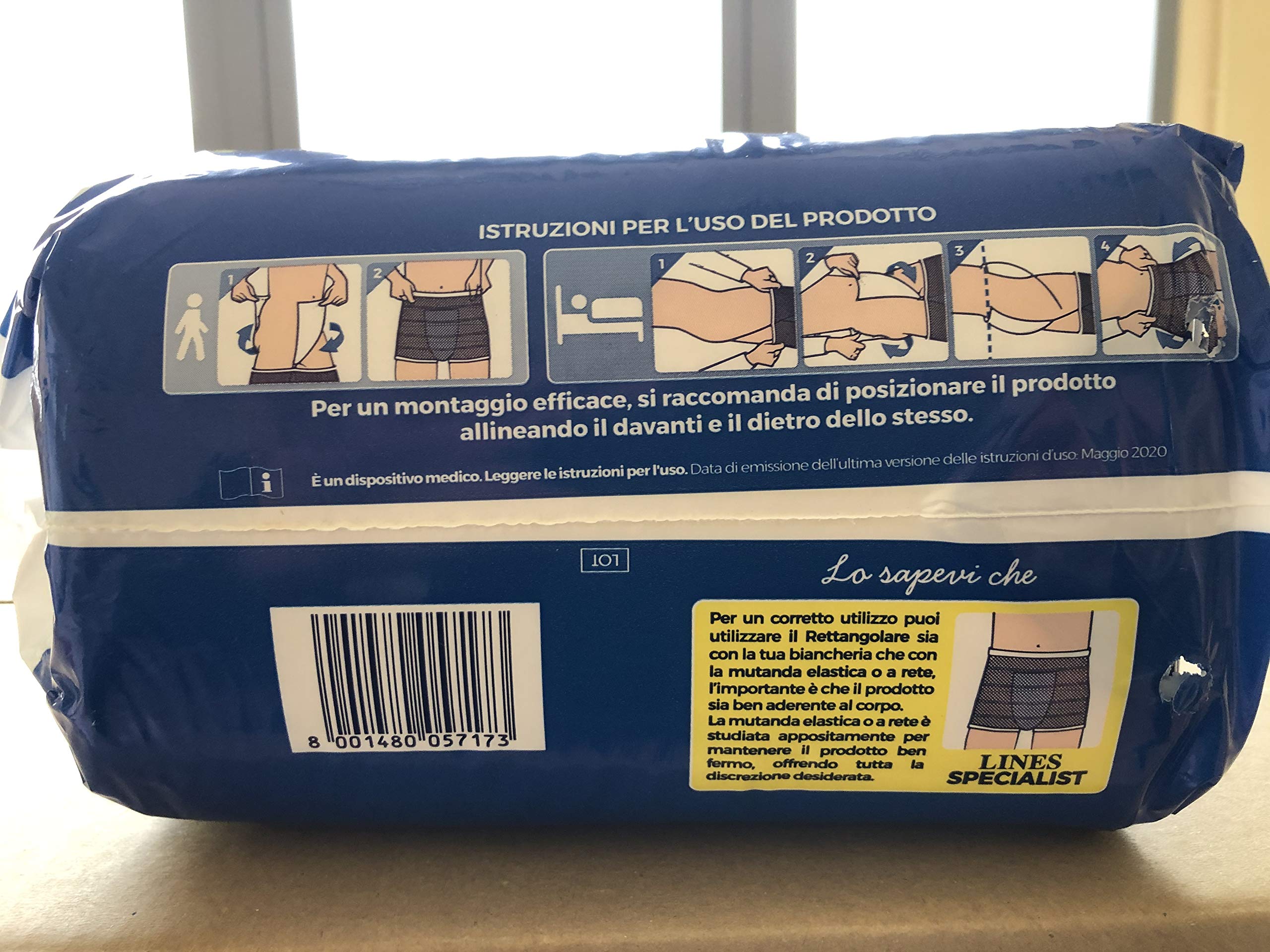 4 LINES SPECIALIST UNISEX RETTANGOLARI CON BARRIERE ASSORBENZA PLUS X 30 PZ - TOTALE 120 PZ