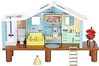 Vista 9 de Bluey Juego de cabaña de playa, 10 pulgadas, juego personalizable para niños pequeños con 10 piezas de juego y figura con gafas de 2.5 pulgadas