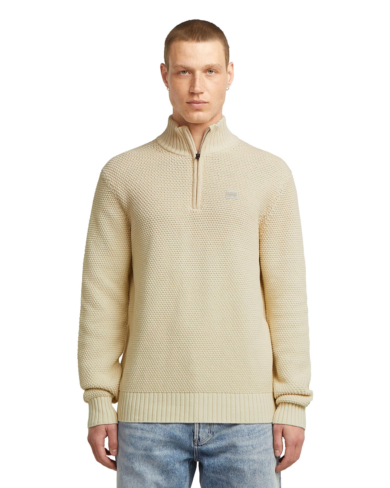 G-STAR Herren Honey Comb Structure Skipper Knit