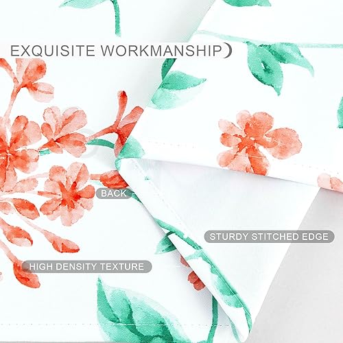 Miniatura 5 de Cortinas florales de hortensias de 84 pulgadas de largo, con ojales impresos, para sala de estar, dormitorio, oscurecimiento de habitación, ahorro