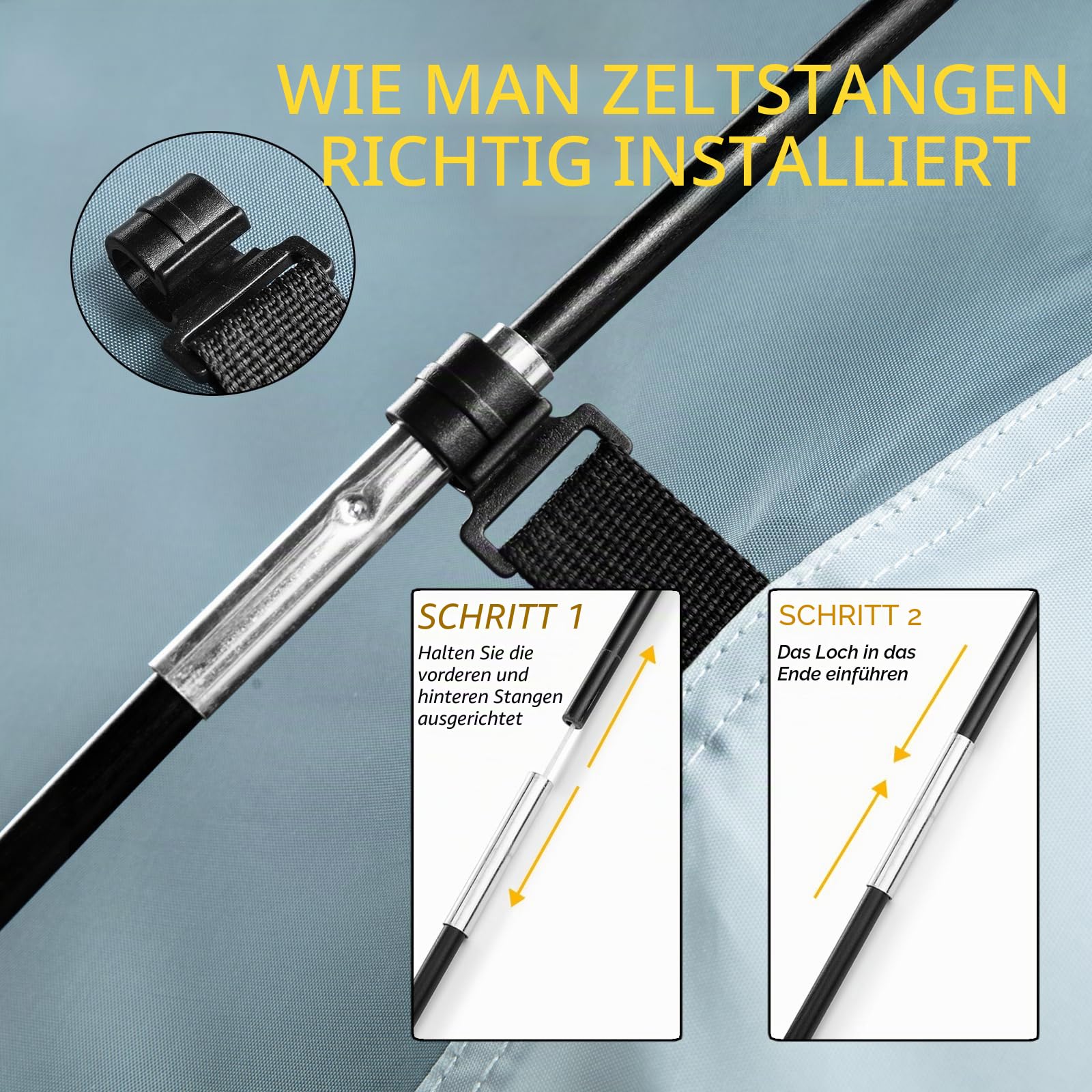 Pickup-LKW-Zelt, wasserdicht, PU2000 mm, LKW-Zelt für Camping, 1,5–1,8 m Bett, 2-Personen-Schlaf-LKW-Bettzelt mit doppellagigem Design-Fenster, Pickup-Zelt mit erweiterbarem