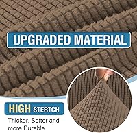 Vista 34 de H.VERSAILTEX 2025 New Sectional Couch Covers 8 Pieces Stretch Sofa Covers for Sectional Sofa Set Separate L Shaped Couch Cover for Both Left/Right