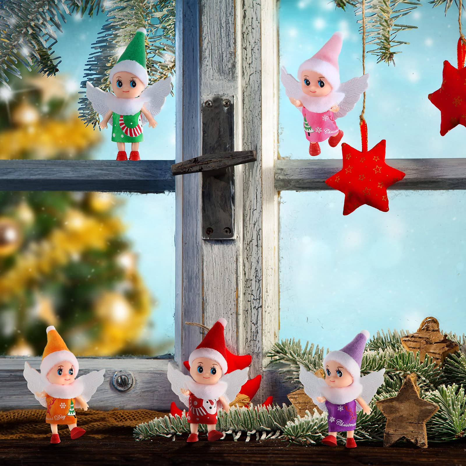 Christmas Doll Set - 20 Piece Tiny Dolls With Accessories