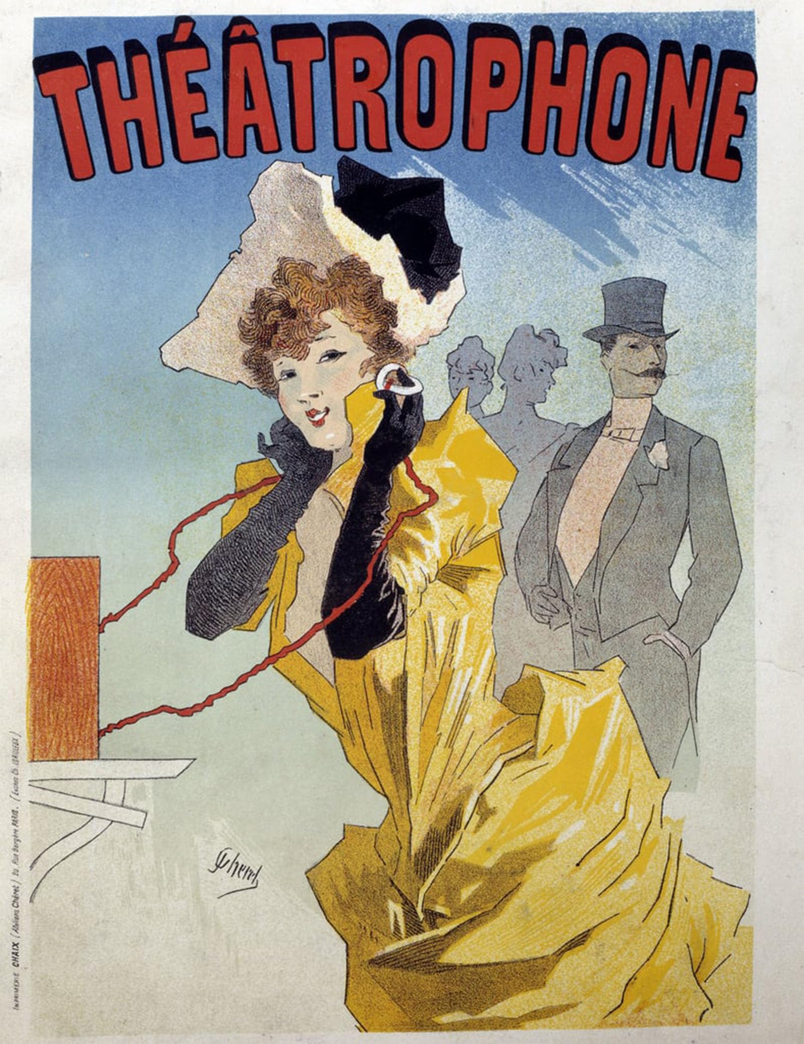 Cuadro poster Jules Cheret para renovar paredes vacías de dormitorio 5