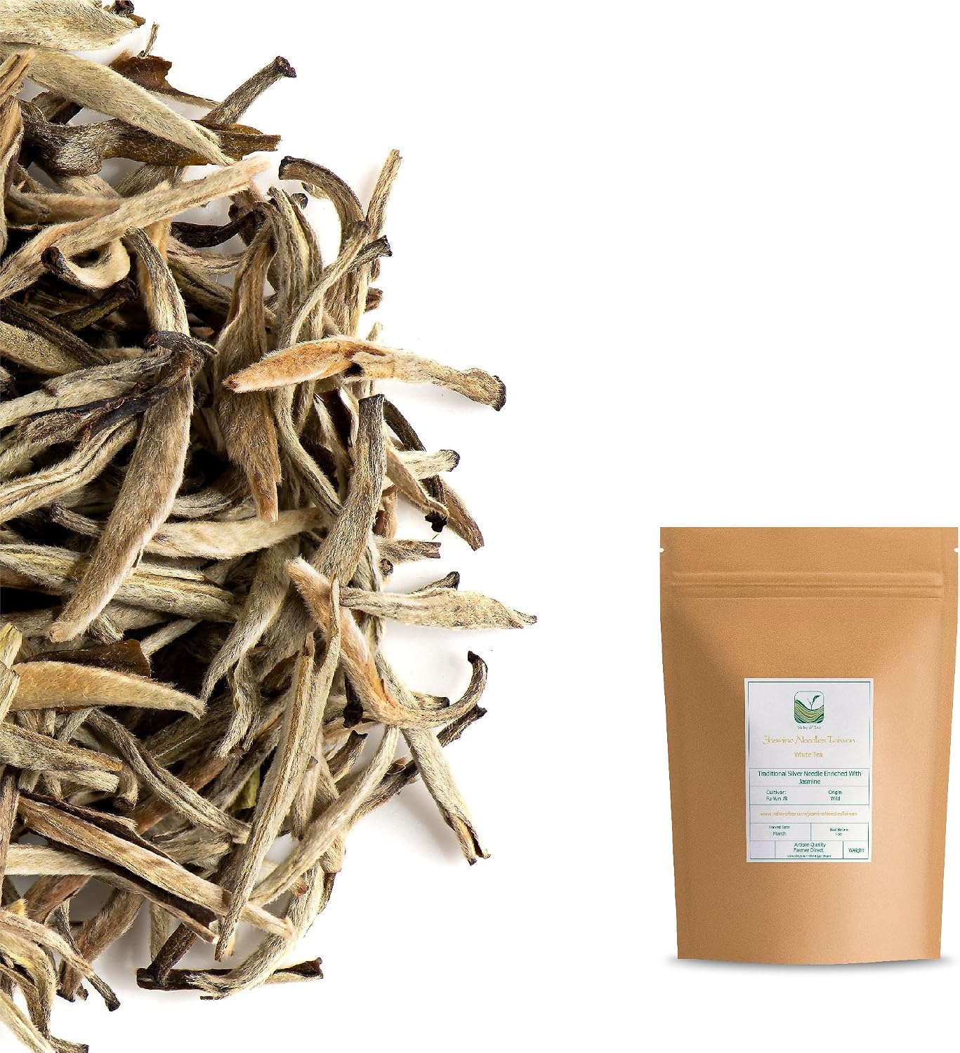 Белый чай с жасмином Silver Needle белый чай Moli Yinzhen нежный цветочный аромат и мягкий шелковистый вкус идеально подходящий для спокойных послеобеденных моментов