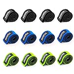 Booms Fishing RS3 Fishing Rod Wrap Pole Straps, Assorted Colors 9.6 12pcs