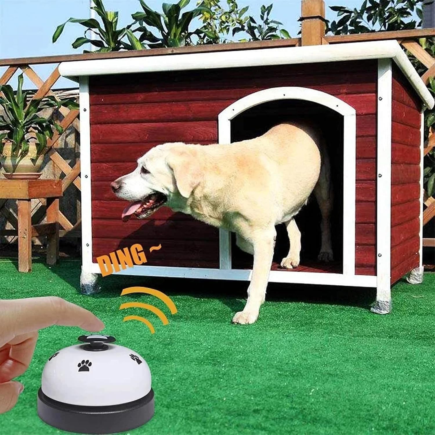 Campane per Cani,2 Pezzi Campanelli per Animali Domestici,Campane da Allenamento per Animali Domestici per Vasino per Cuccioli per Addestramento e Comunicazione