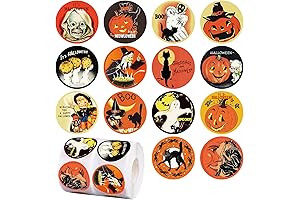 1000Pcs Halloween Stickers Roll