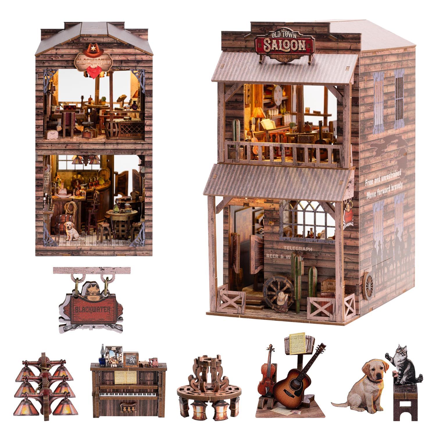 Amazon.com: Wondyland Book Nook Kit - DIY Miniature House