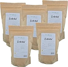 Erythritol 100% natural 5 kg. Pack offer. KETO. Vegan. No MGOs. Zero calorie granulated sweetener. Spanish brand.