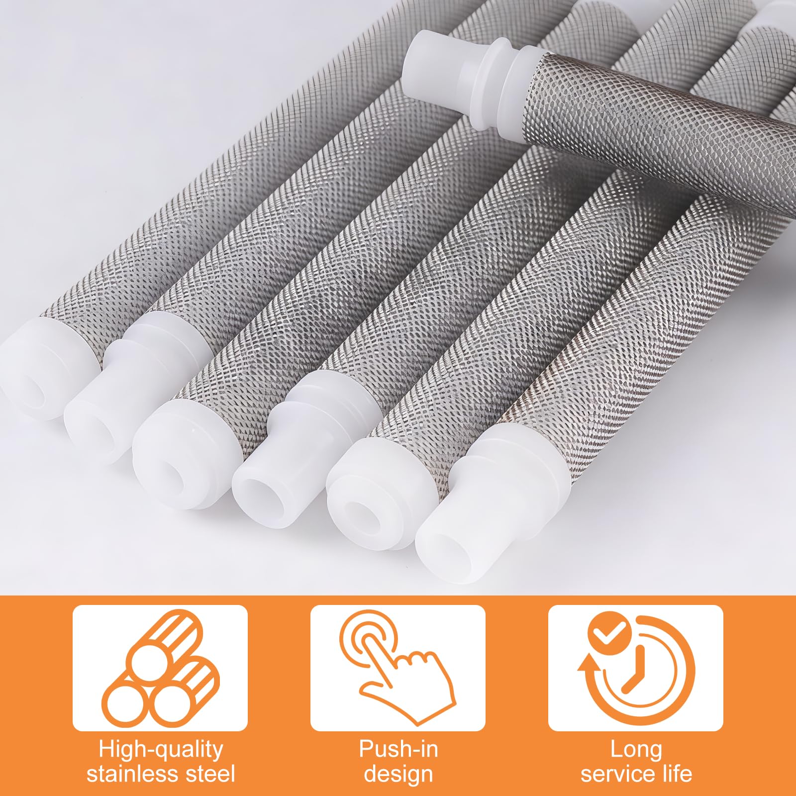 5 Unidades de Malla de 60 Airless Pistola Pintura Filtro para Wagner, Malla Fina de Acero Inoxidable Elementos de Filtro de Pistola de Pulverización Airless para Wagner Paint Spray Gun - 4