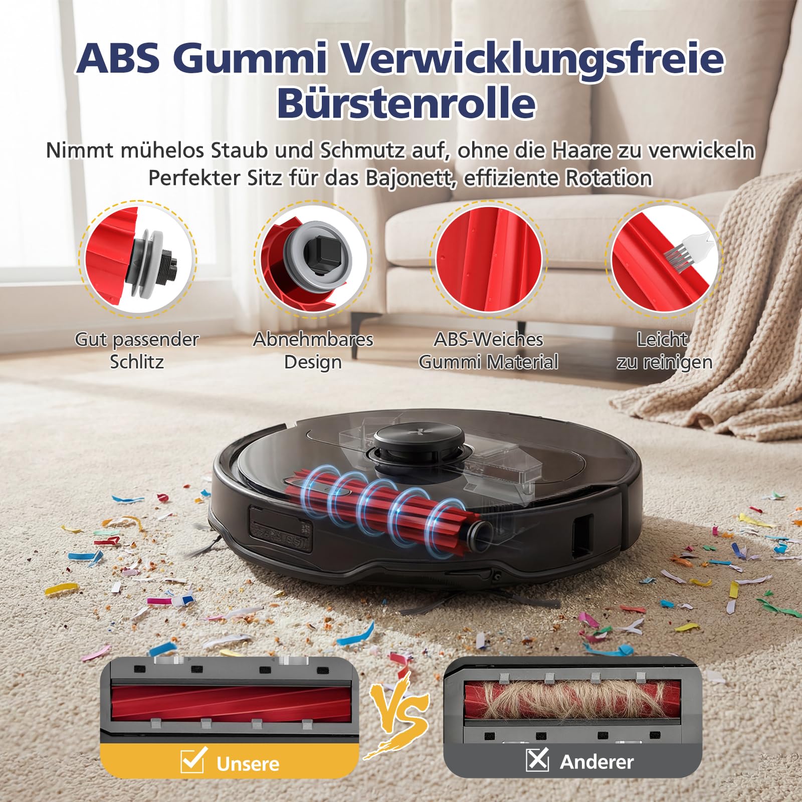 26 sztuk akcesoriów QV 35A do odkurzaczy robotów Roborock QV 35A/QV 35S / QR598 / QR798, 2 główne szczotki, 6 nakładek do nacierania, 6 worków na kurz, 4 filtry HEPA, 6 szczotek bocznych, 1 szczotka