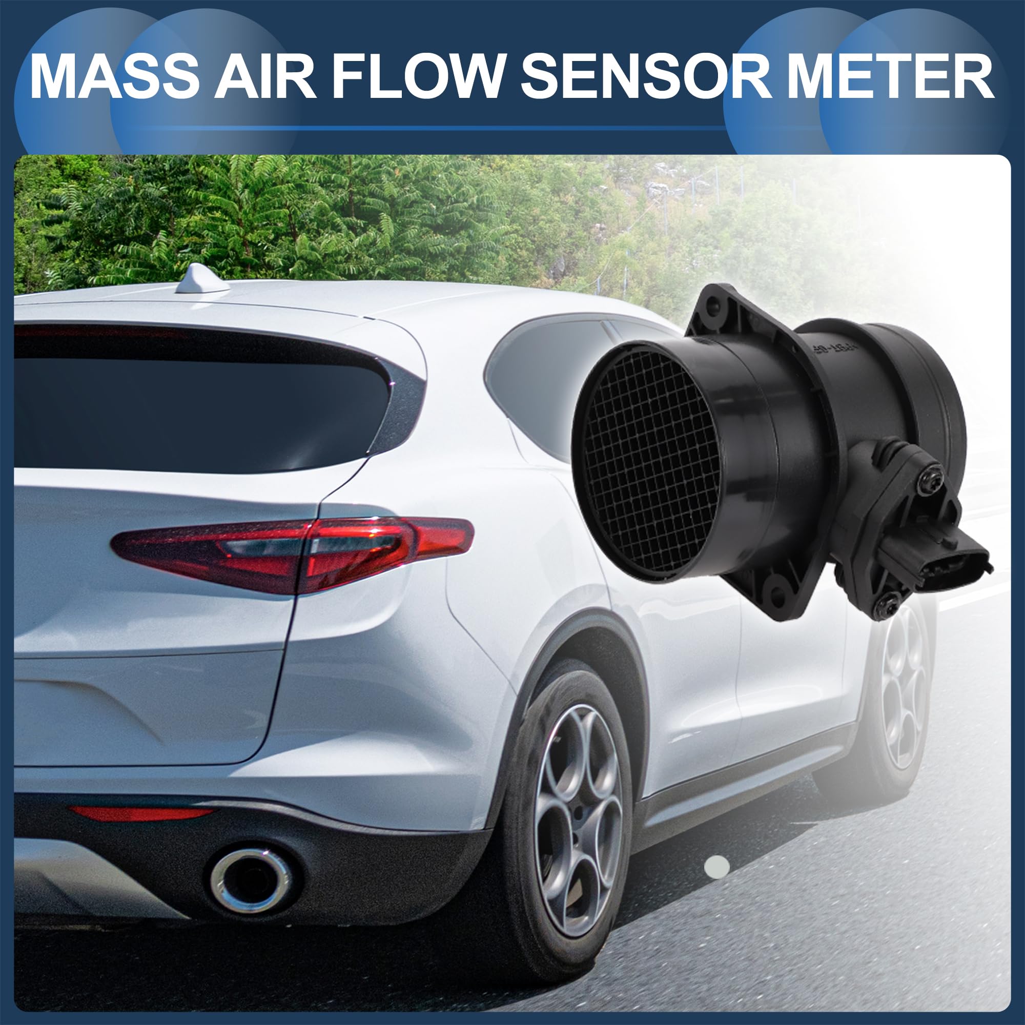 Conjunto De Sensor De Flujo De Aire Masivo Sensor MAF No. 53013009Aa Para Jeep Grand Cherokee 2001-2005 Negro 1 Pc