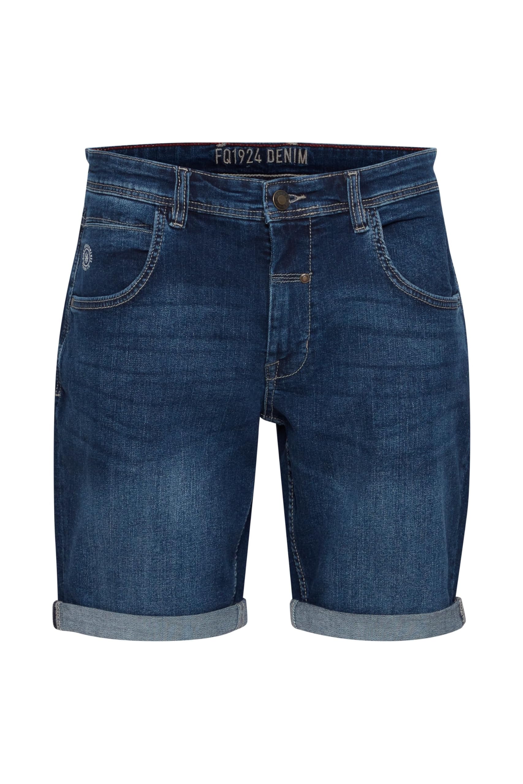 FQ1924 FQRome Herren Jeans Shorts Kurze Denim Hose mit Stretch Regular Fit