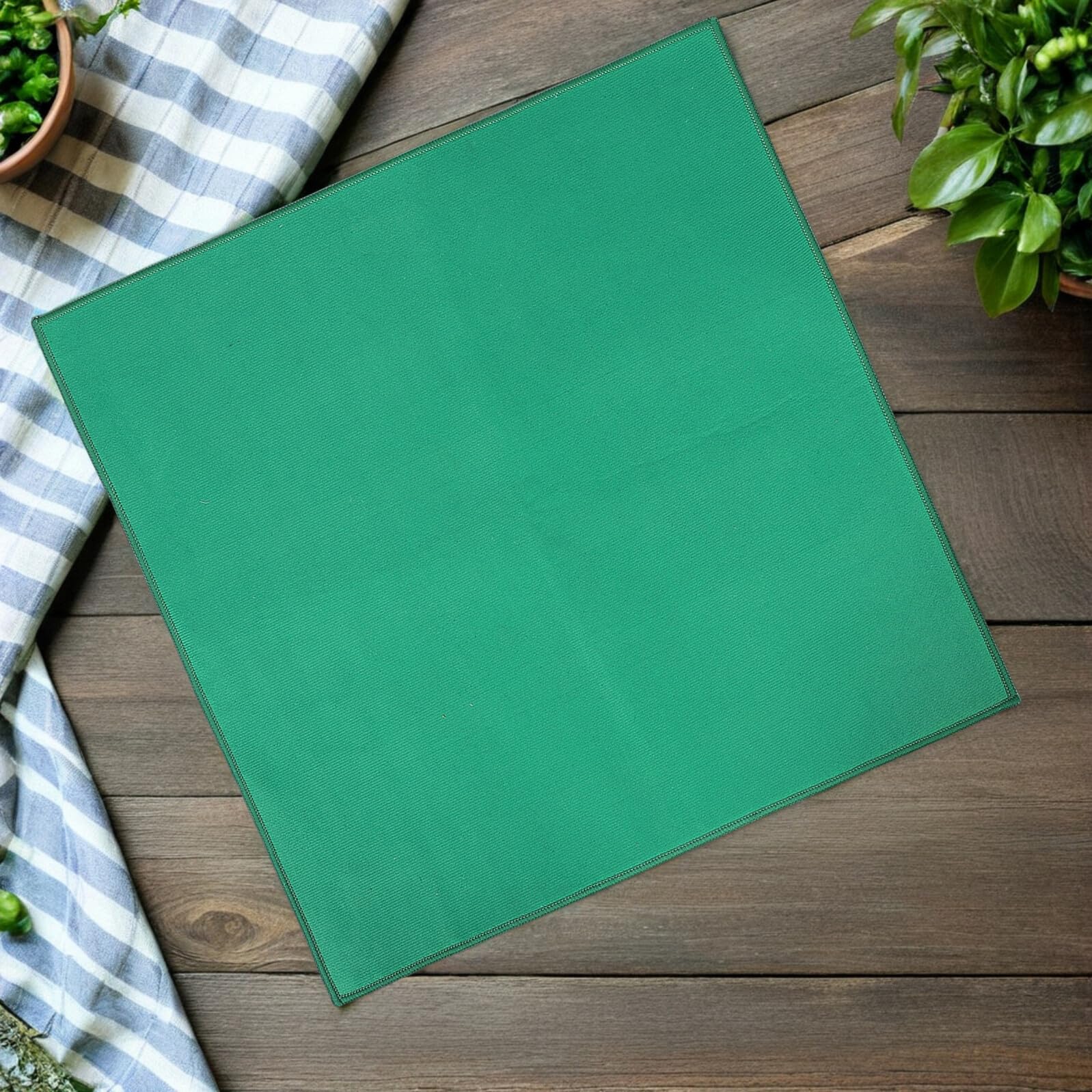 Toyvian Tappetino Mahjong Quadrato 100x100 Cm Verde, Antiscivolo e Antirumore, Accessorio per Giochi da Tavolo e Decorazione per Feste Mahjong, Superficie Extra Spessa per Gioco