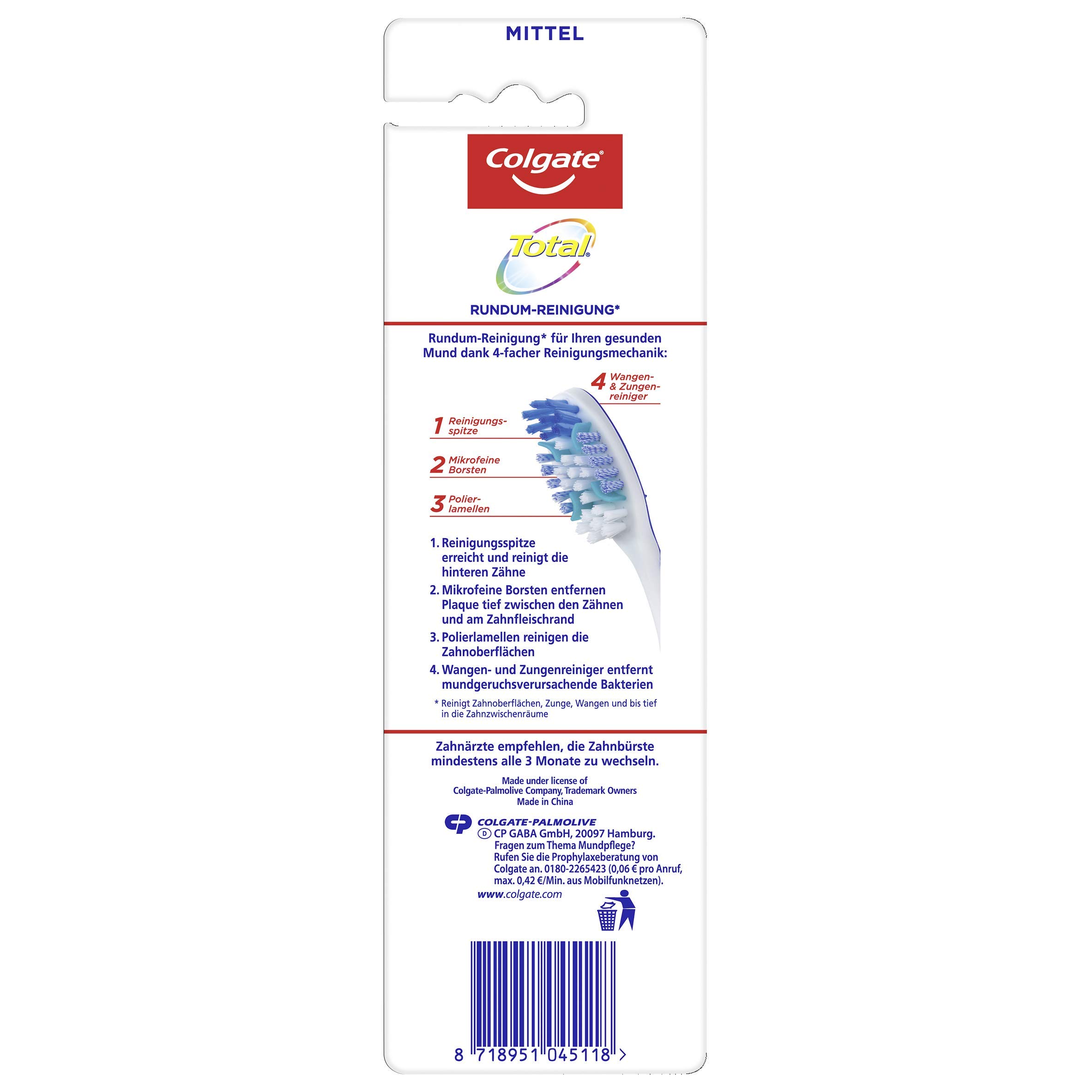 Colgate Total Szczoteczki do Zębów, 2 sztuki