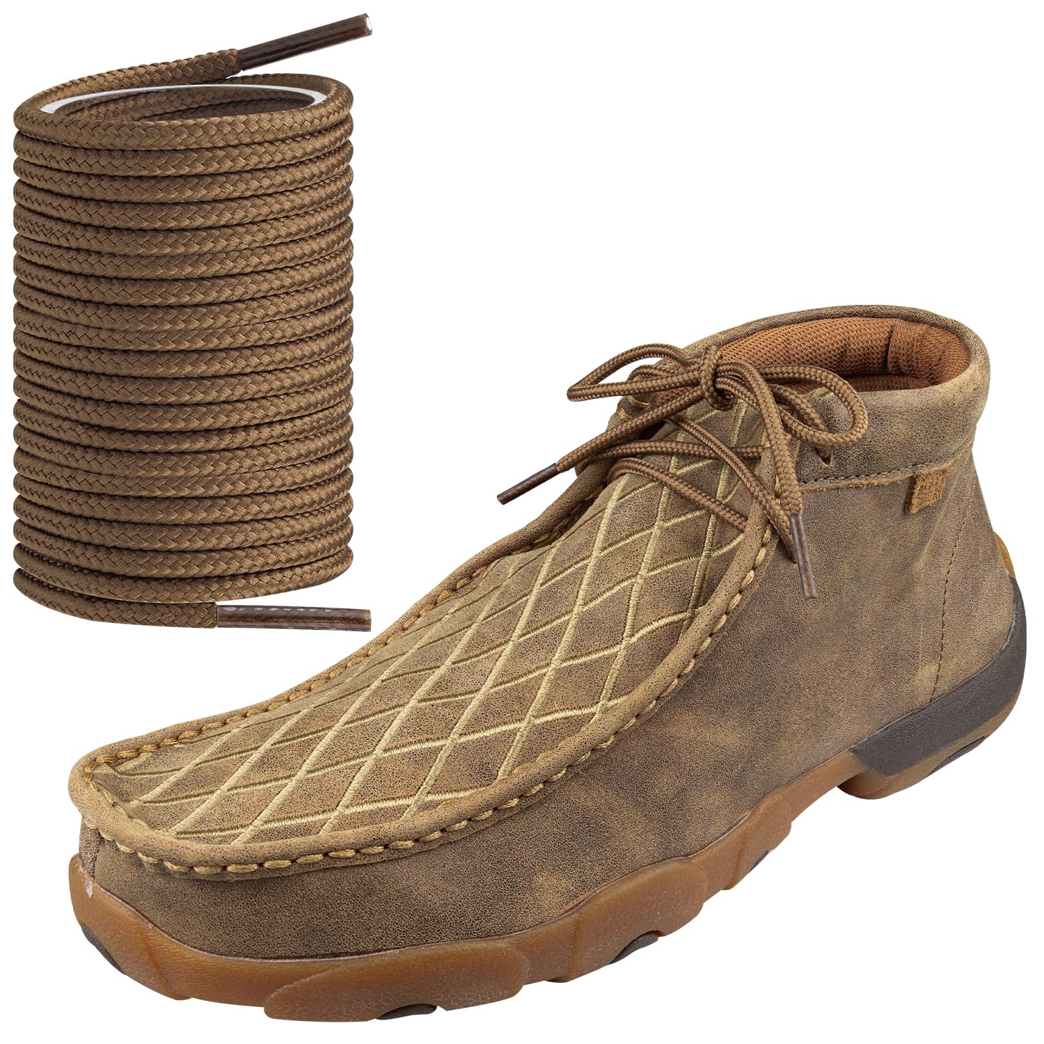 Endoto Round Shoe Laces for Twisted X, 4MM Replacement Shoelaces Strings for Snow Boot