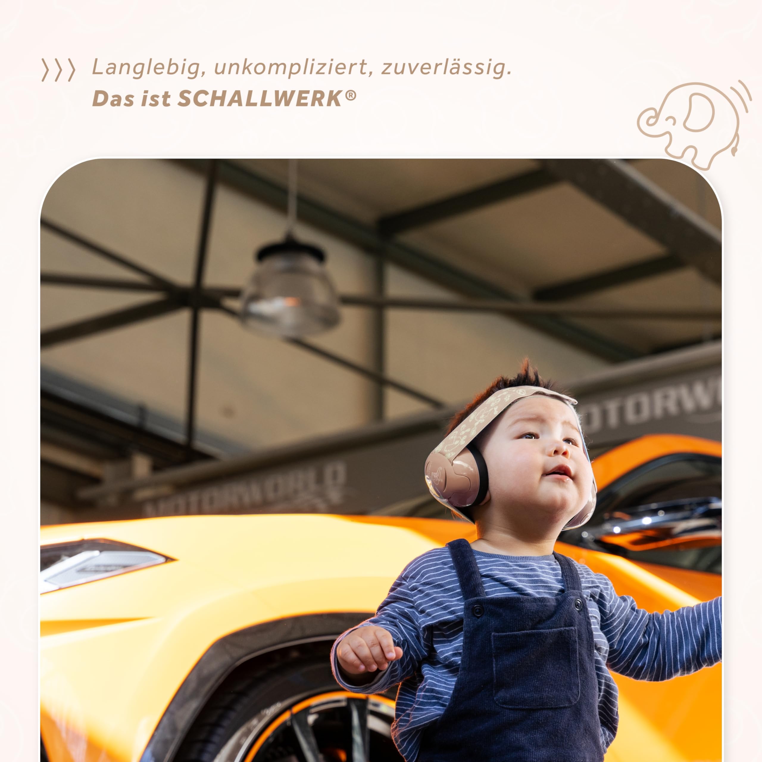 Schallwerk ® Mini+ Gehörschutz Baby & Kinder – Lärmschutz Kopfhörer für Kleinkinder – Hochwertige Ohrenschützer & Hörschutz speziell für Babys
