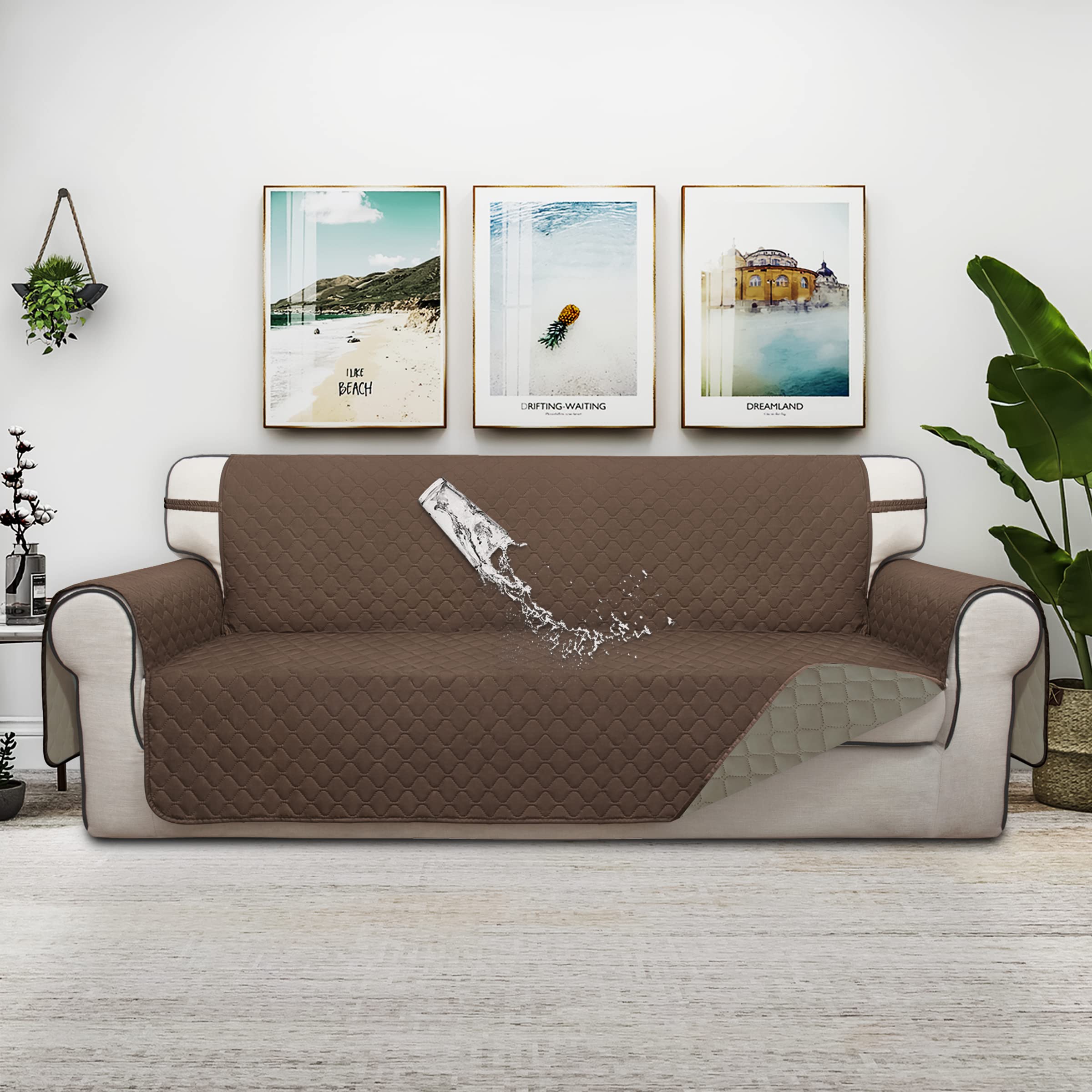 Easy-Going Funda Reversible Para Sofá O Futón, Con Correas Elásticas