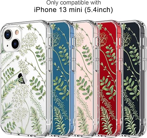 Miniatura 6 de ICEDIO Funda de teléfono de Navidad para iPhone 13 Mini con protector de pantalla, diseños modernos de moda, funda protectora de acrílico