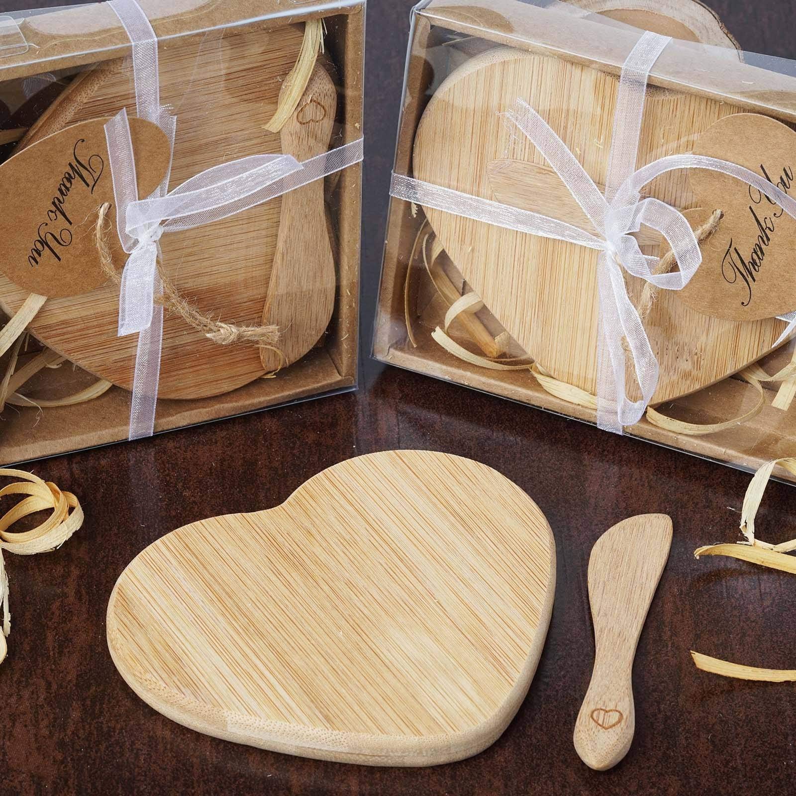 Tableclothsfactory Brie My Heart Cheese Board Favor for Weddings Birthday Party Gifts