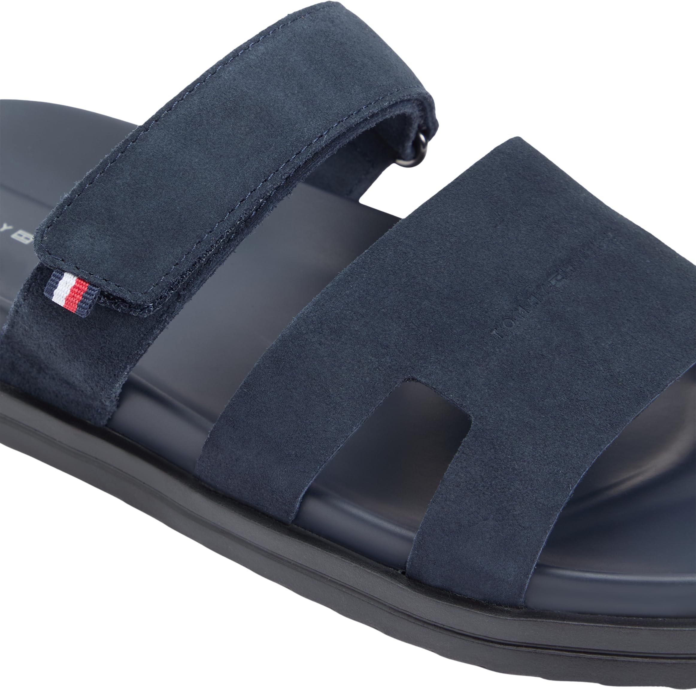 Tommy Hilfiger Homme Adjustable Premium Suede Sandal Fm0fm05774 Plates