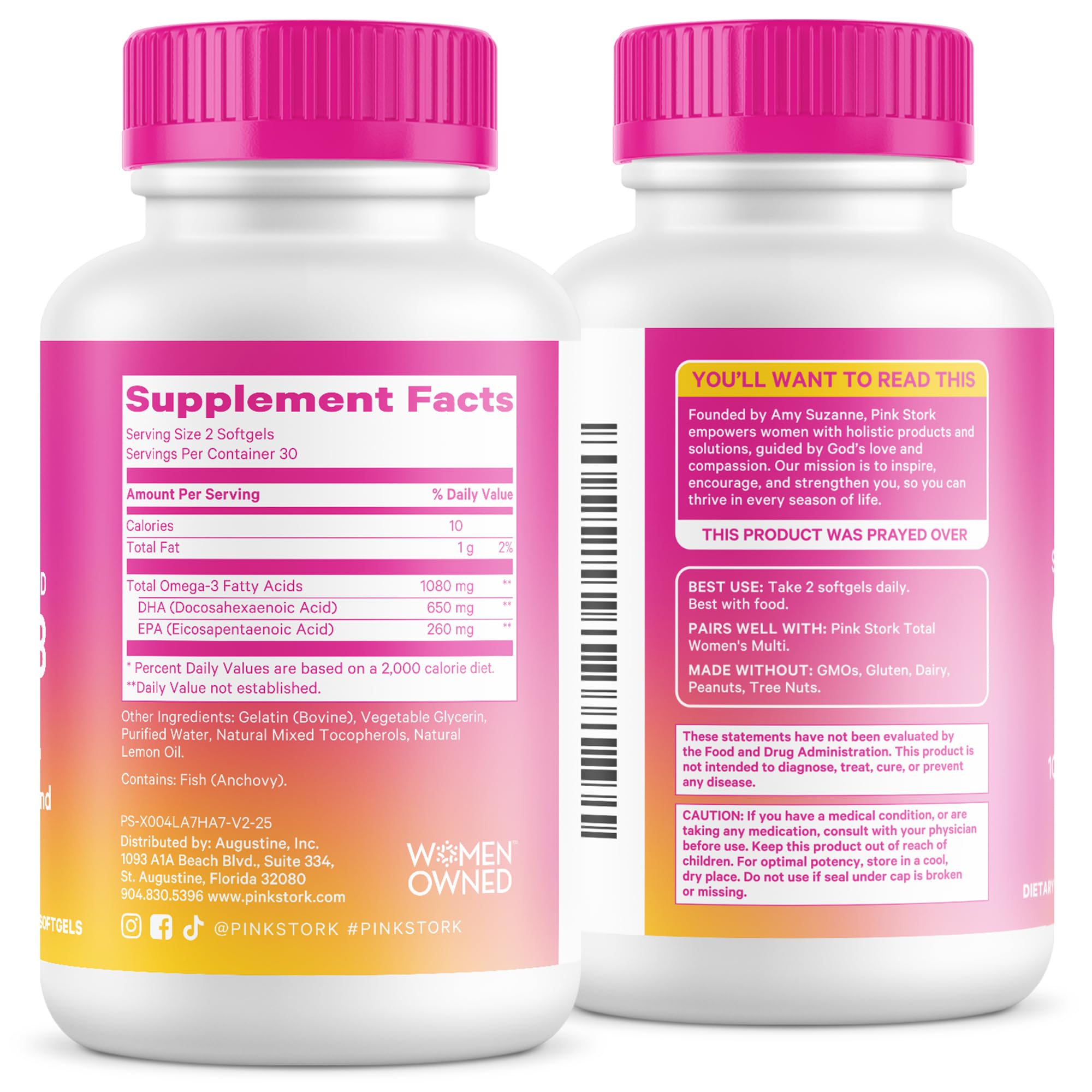 Pink Stork Omega 3 Fish Oil Supplements for Women, 60 Softgels — Amazon image 9