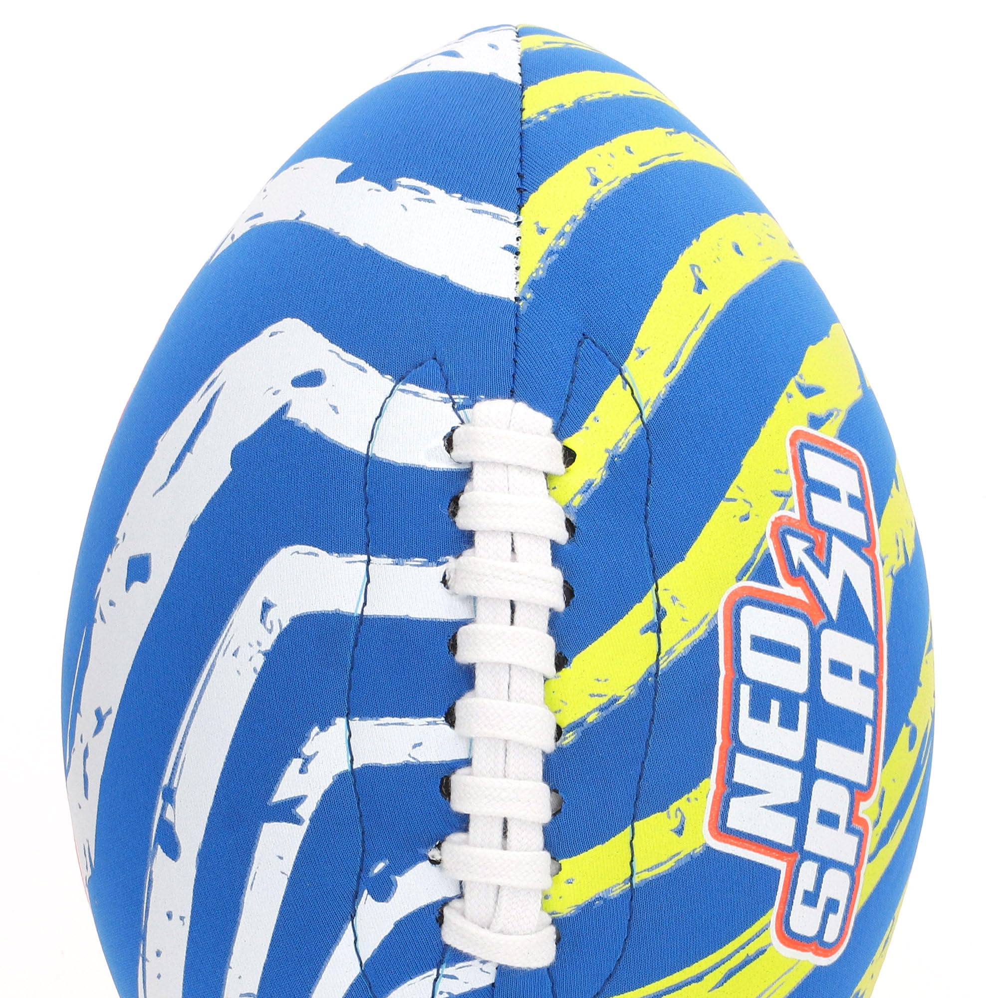 AKTIVE 54288 Neopren-Rugbyball für Wasser, 26 cm, leicht, schwimmend, wasserdicht, auffällige Farben, rutschfestes Design, optimal für Strand und Pool