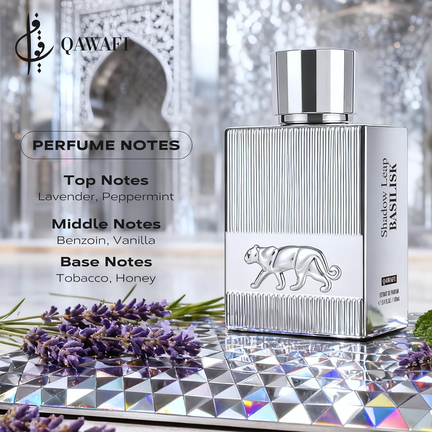 Shadow Leap-Basilisk, Long-Lasting Perfume For Men, Vanilla, Sweet, Fresh, Clean Ingredients, Fragrance - Spray 100 ml | 3.4 fl. Oz - Image 2