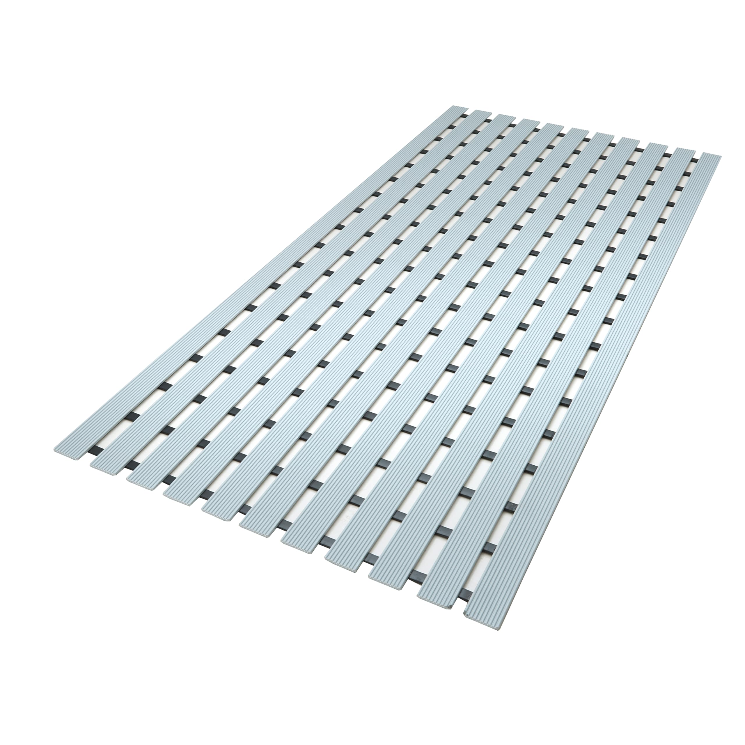 Coopers of Stortford - Non-Slip Shower Mat with Extra Long 91cm Rubber Grip - Mildew & Mould Resistant - Fast Draining Bathroom Safety Mat - Rolls Up for Easy Storage