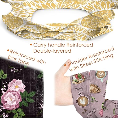 Vista 145 de BeeGreen Bolsa de viaje plegable reutilizable para regalo, bolsas de comestibles reutilizables, grandes regalos de vacaciones, bolsa de tela
