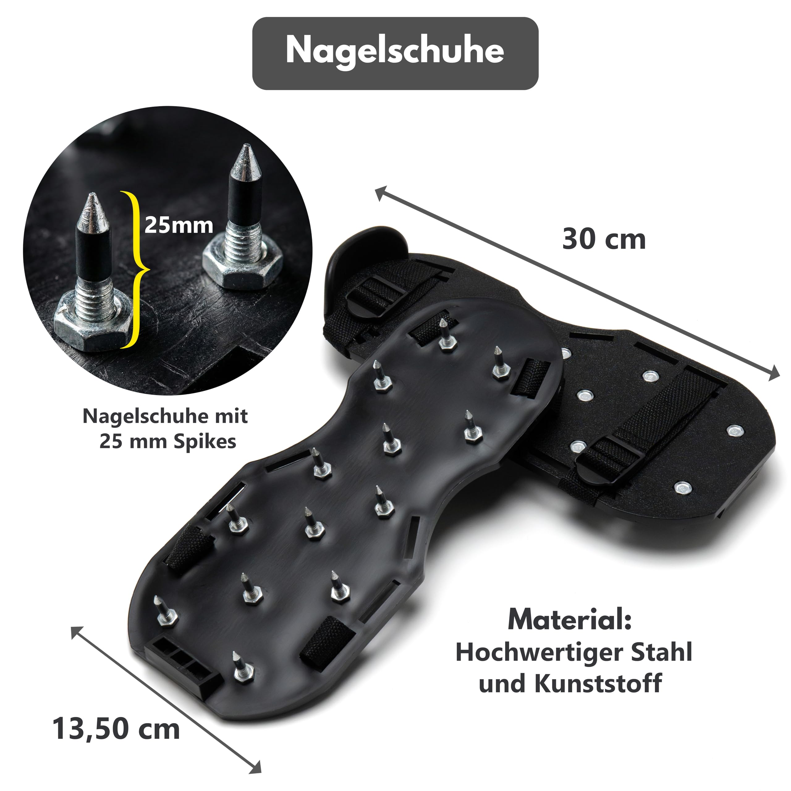 Epoxidharz Bodenbeschichtung Werkzeug Set 8tlg, Bodenfarbe Verarbeitungswerkzeug Kit | 40cm Entlüftungsroller und Bodenwalze | Rührquirl | Farbwanne | Lackierroller | Pinsel | Nagelschuhe