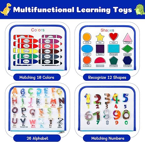 Miniatura 2 de Busy Board Montessori Toy for 1-4 Year Old Toddlers, Educational Sensory Board Preschool Learning Toy for Learning Fine Motor Skills Quiet Book