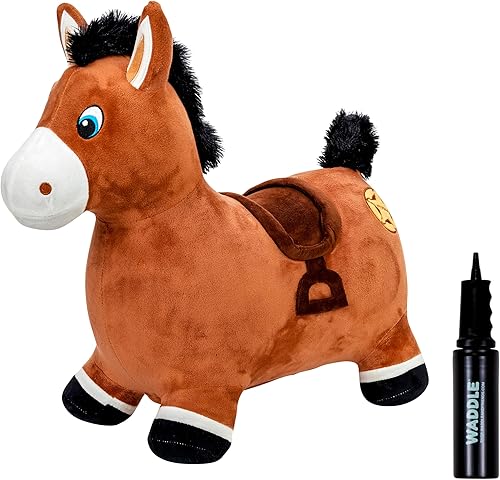 WADDLE - Juguete inflable de animal para niños, juguetes para niños pequeños, juguete de animal rebotador, juguete de peluche para saltar, para