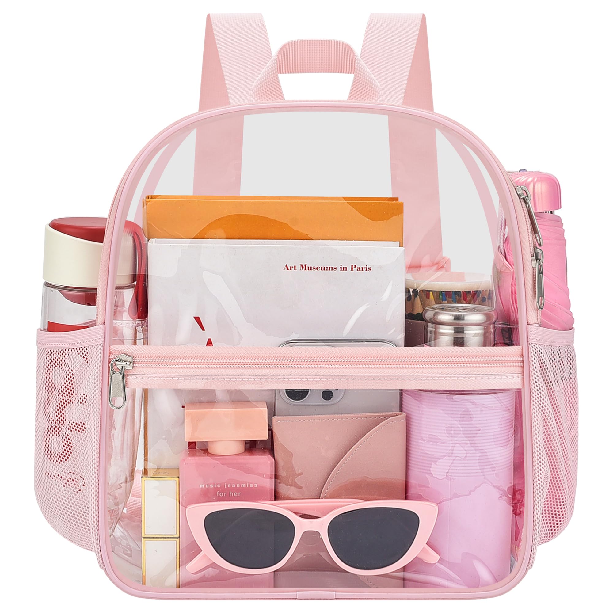 Oraben Small Clear Backpack for Stadium Events Clear Bag Small Stadium Backpack Waterproof 12x6x12 for Women Men Adult Concert Sports