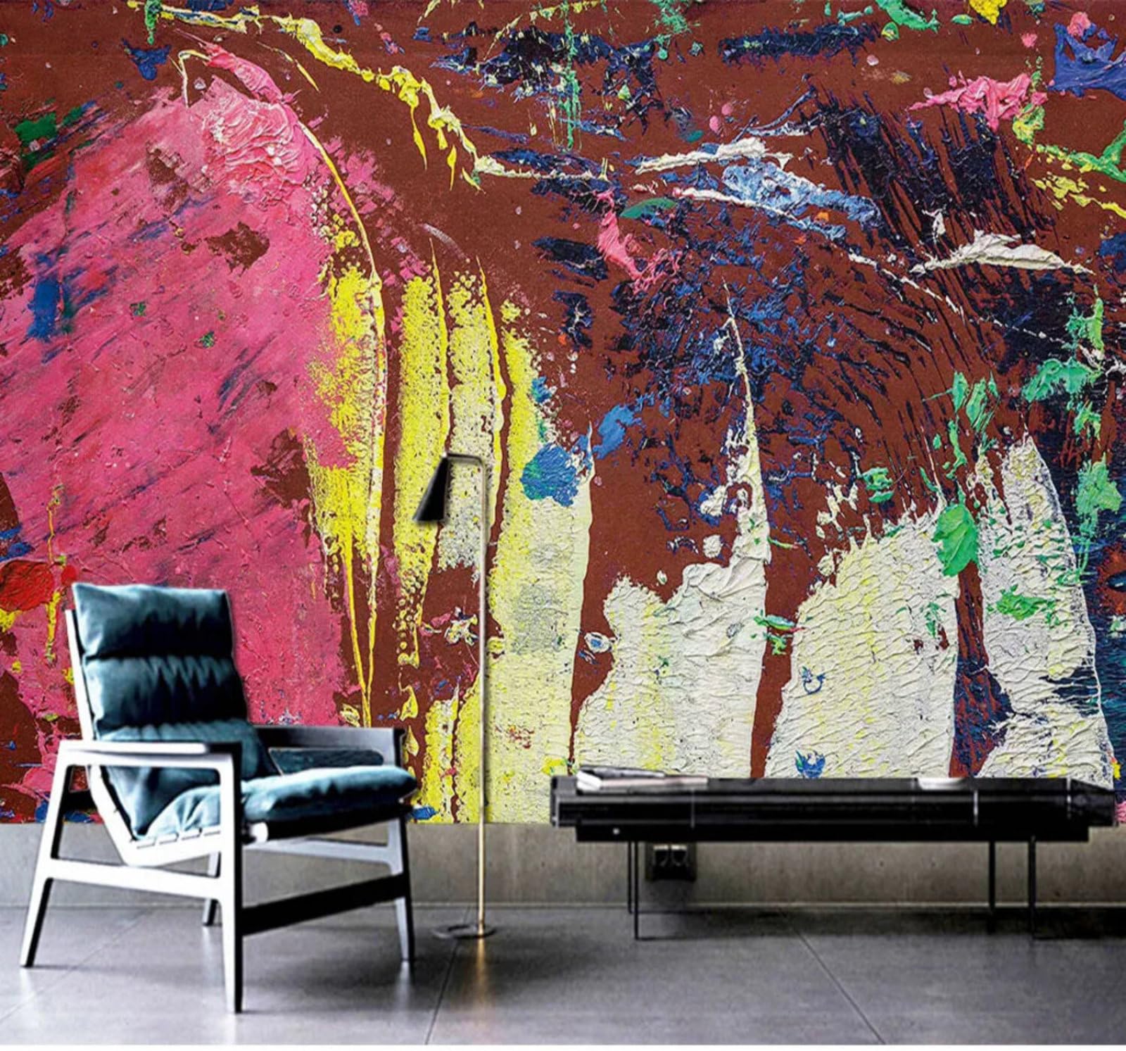 Abstract Colourful Doodle Art Unique 3D Wallpaper Easy Install Feature Office Living Room Sofa Bedroom TV Background Wall Decoration-350cm×256cm