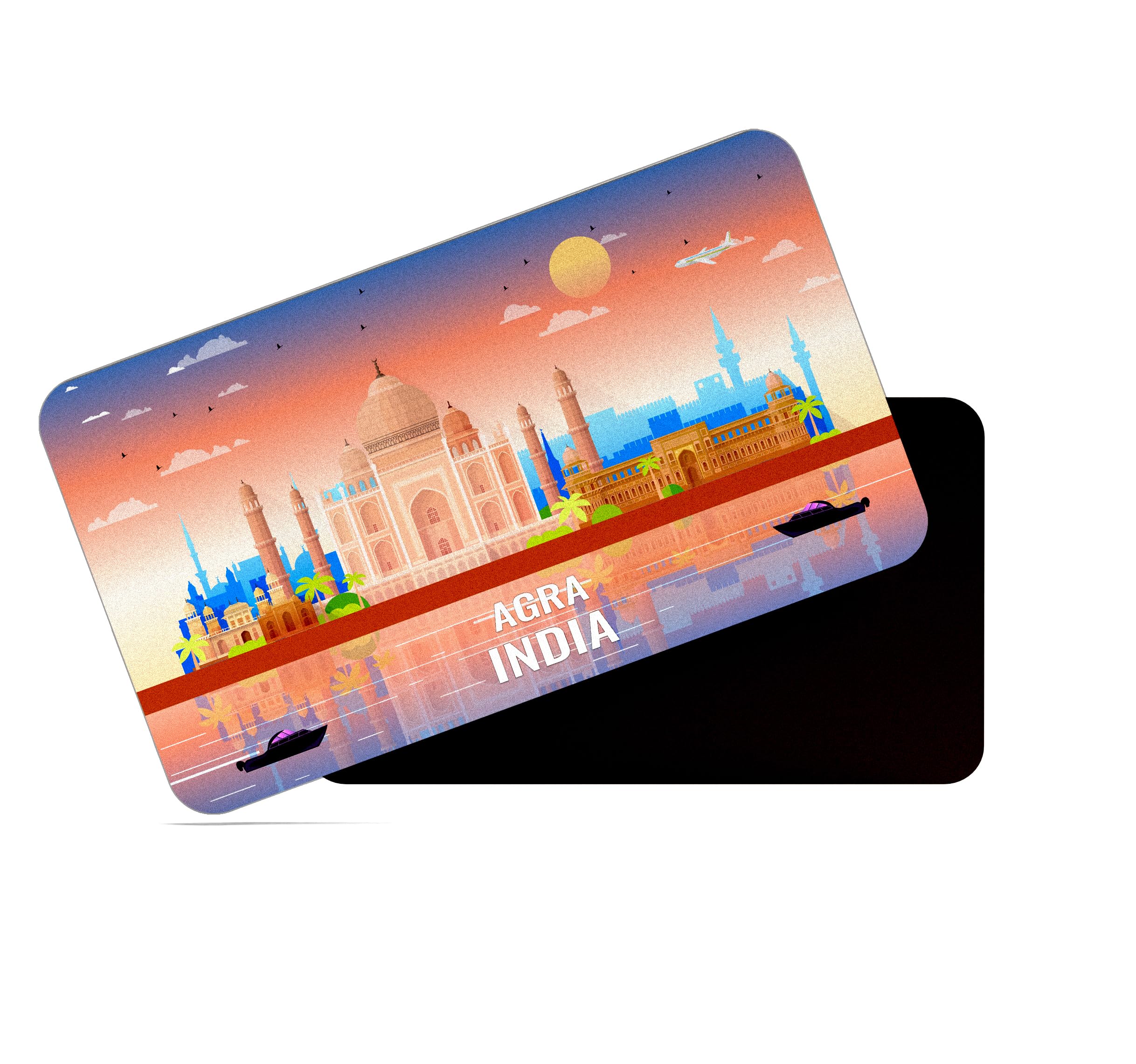 dhcrafts Rectangular Rubber Fridge Magnet/Magnetic Card Multicolor India Agra Design Pack of 1 (8.6cm x 5.4cm) (B0CQWRLCPG) Amazon Price History, Amazon Price Tracker