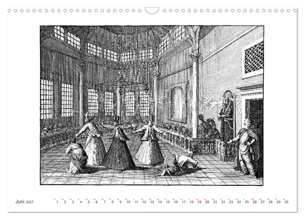 CALVENDO - Istanbul - Hauptstadt des osmanischen Reiches seit 1453 (Wandkalender 2027 DIN A3 quer), Monatskalender: Historische Ansichten Istanbuls