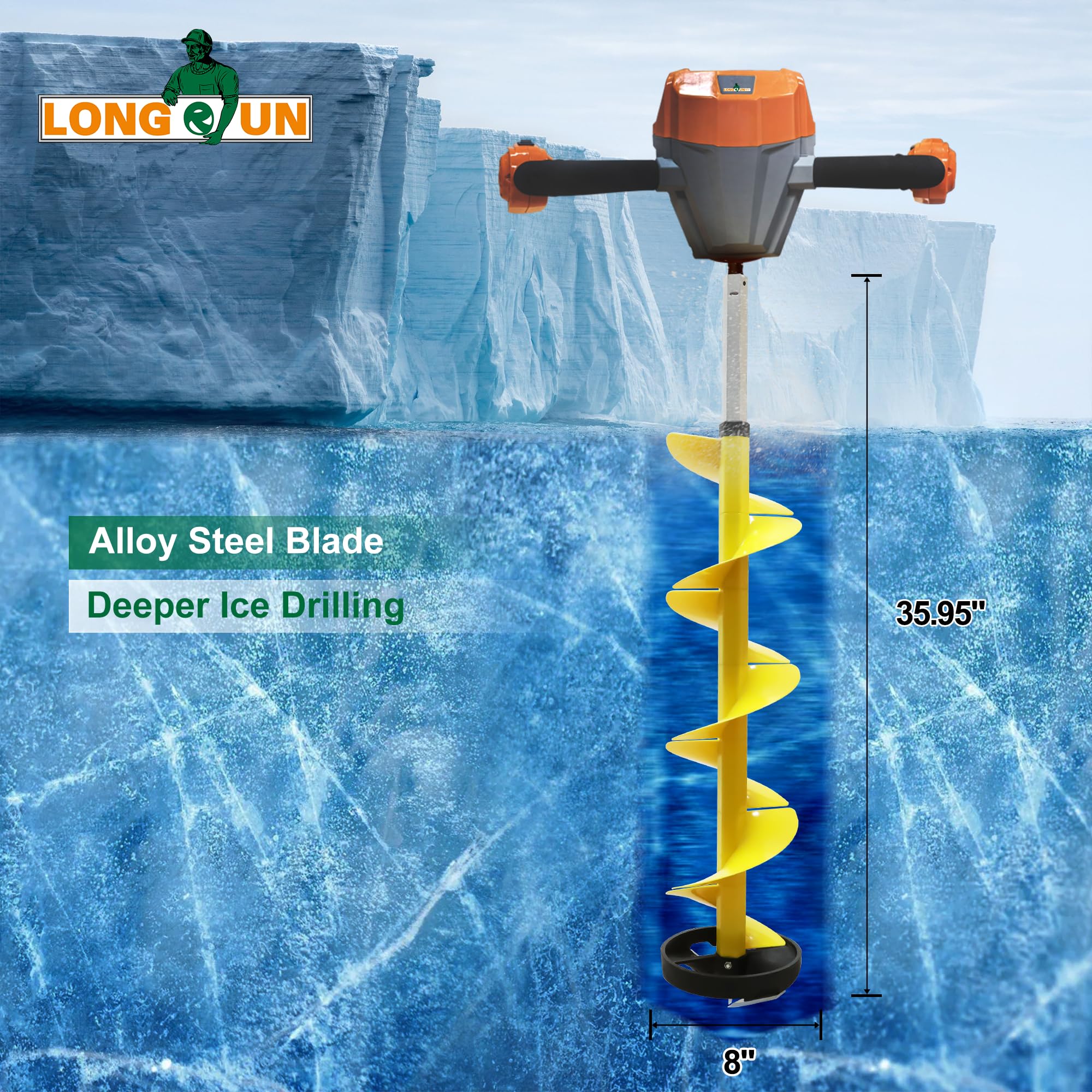 Drill Bits Nylon Inch Ice Auger, Inch Extended For Ghana