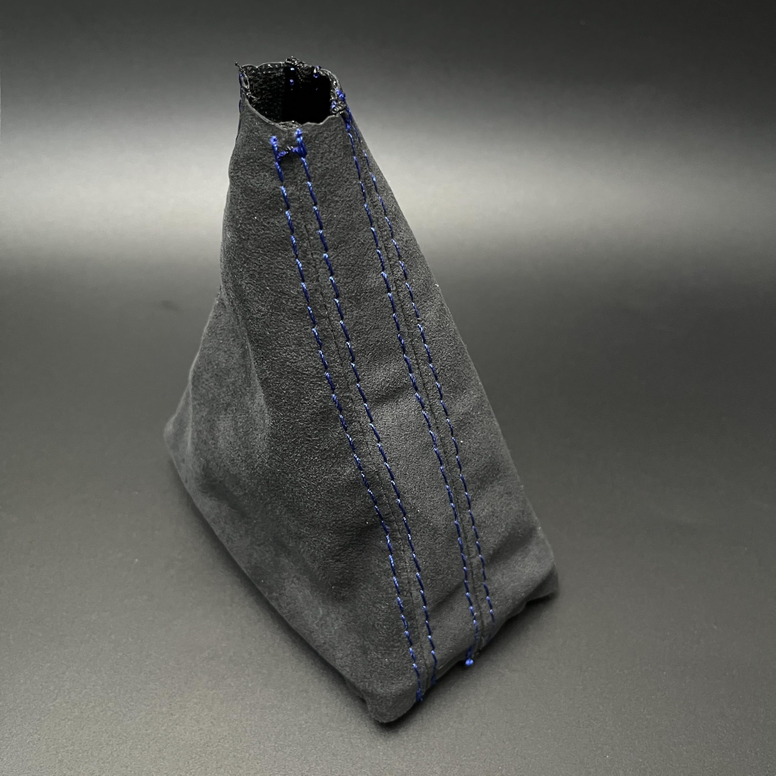 JFQYGMD for DSG for VW for Golf 7 Gear Shift Knob Suede Leather Gear Shift knob Cover 5GG 713 203A 5GG713203A(Blue Line)