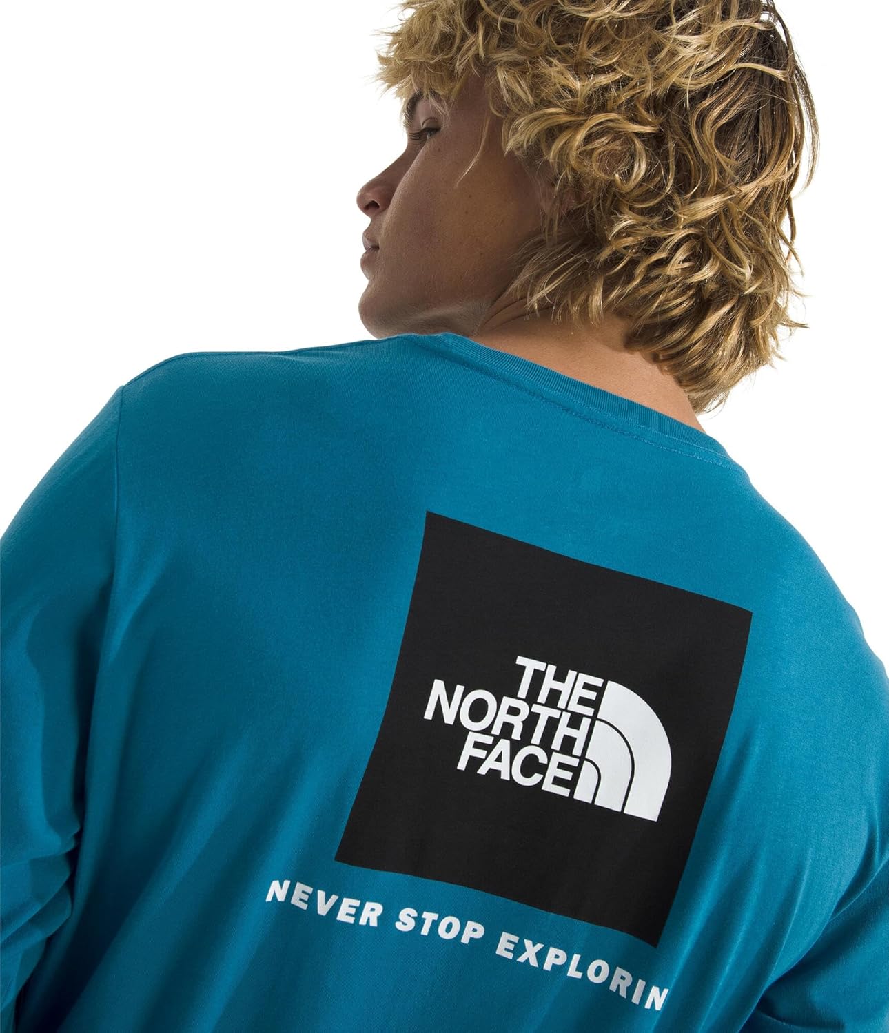 THE NORTH FACE Men's Core Box Long Sleeve NSE Tee | T-shirt With Ribbed Collar & Cuffs for Durability - Image 3