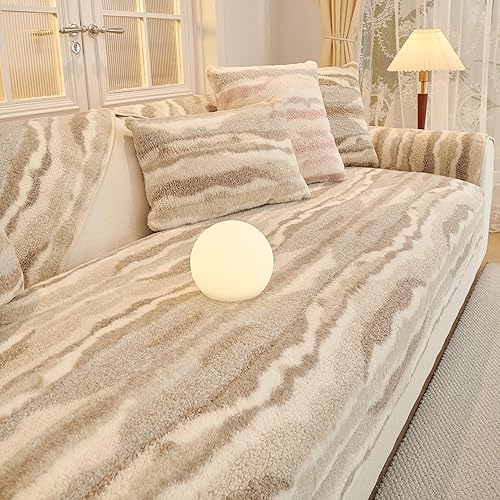 Miniatura 8 de MYSKY HOME Funda de sofá modular para perros, funda para sofá modular de 3 cojines, protector de muebles en forma de L, fundas geométricas