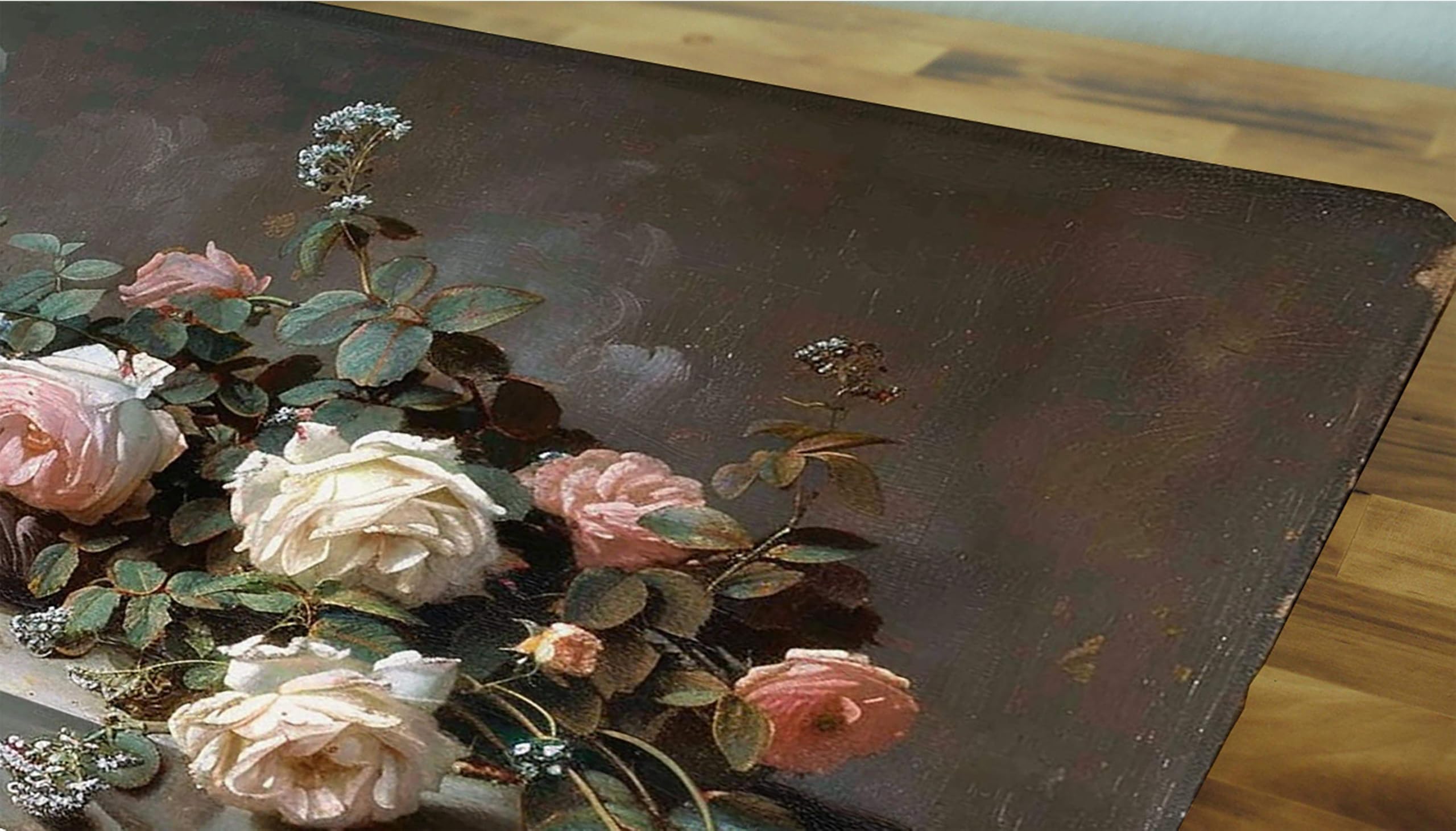 Biała podkładka pod mysz XXL, podkładka na biurko, 1200 x 600 cm, szyte krawędzie, antypoślizgowa, gumowa podstawa, podkładka pod mysz dla graczy, stabilna przyczepność na gładkich powierzchniach,