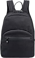 FIREDOG Mini Smell Proof Backpack with Lock for Men Women, Smell Proof Bookbag for Travel (Black)