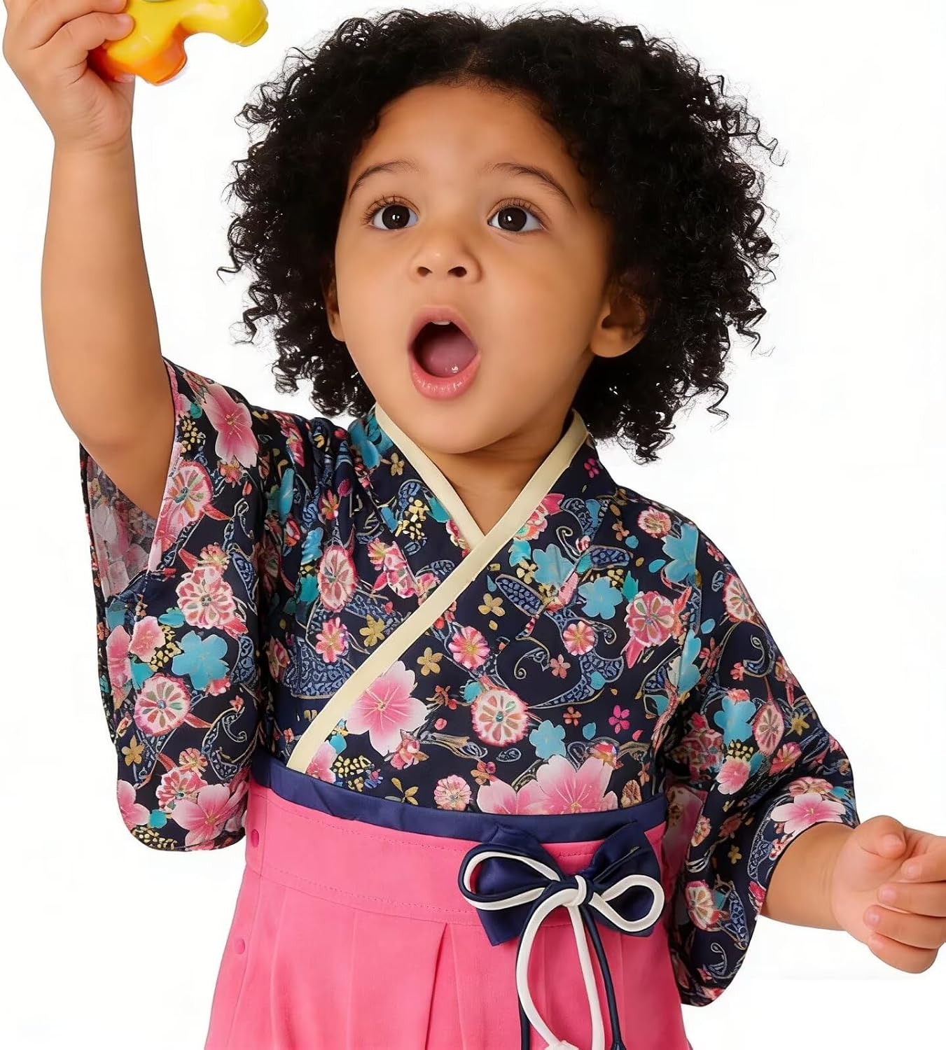 Baby Girl Kimono Romper Japanese Costumes Hakama Coverall Infant Samurai Outfits