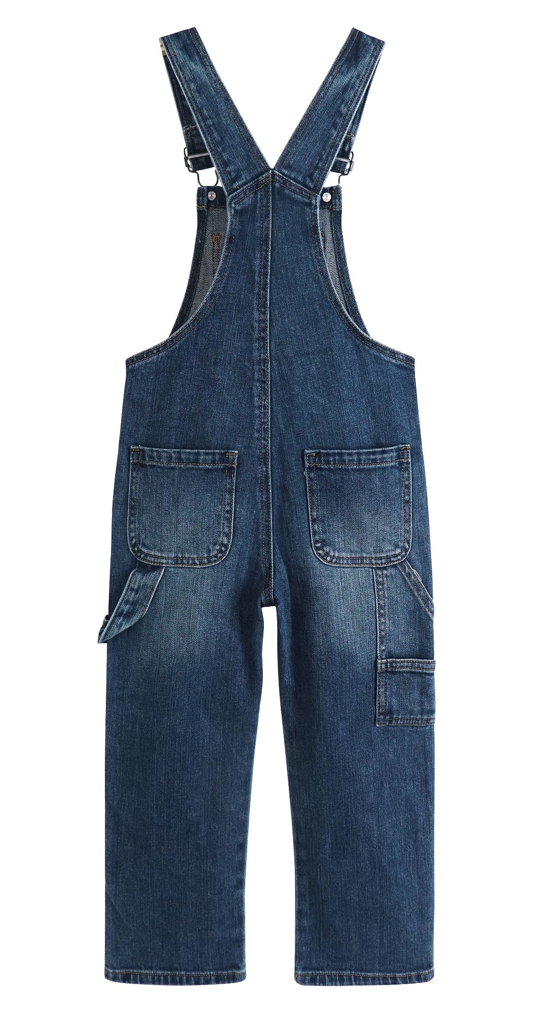 KIDSCOOL SPACESalopette jean enfant, salopette en jean 3 boutons des deux côtés pour les petits et grands enfants