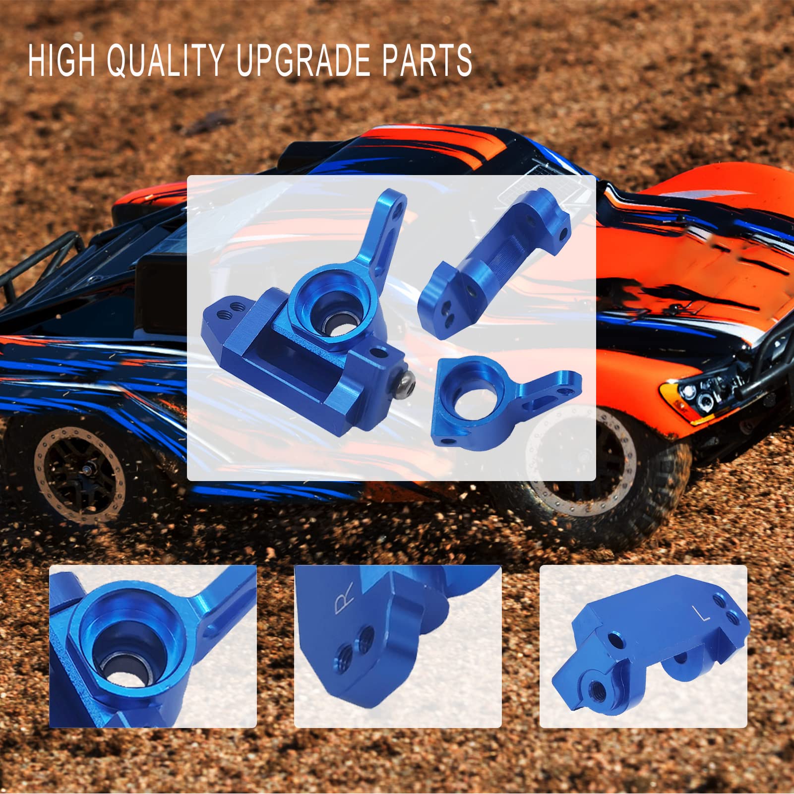 FR- Trascinatori Con Dadi In Alluminio Traxxas 1/10 E-Revo E Revo 3.3 - Foto 12