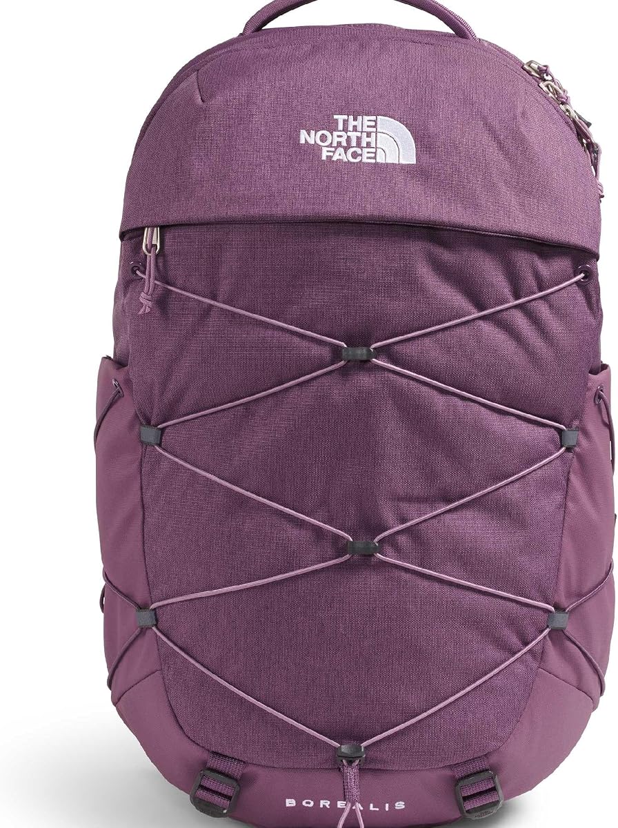 Mochila The North Face Borealis para mujer, Chroma Purp Lt Hth, OS | Bolsa de viaje diaria, funda para portátil, detalles reflectantes