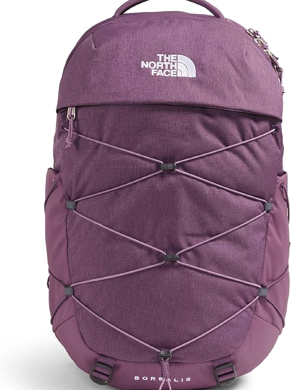 Mochila The North Face Borealis para mujer, Chroma Purp Lt Hth, OS | Bolsa de viaje diaria, funda para portátil, detalles reflectantes